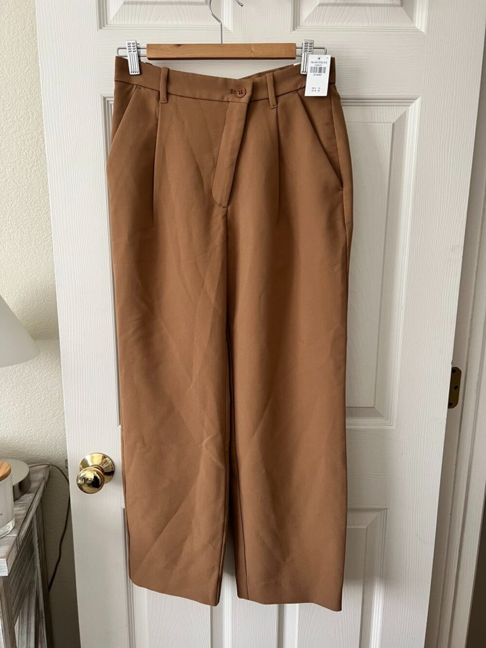 Abercrombie & Fitch NWT Tan Tailored Wide Leg Pants Size 28 Short